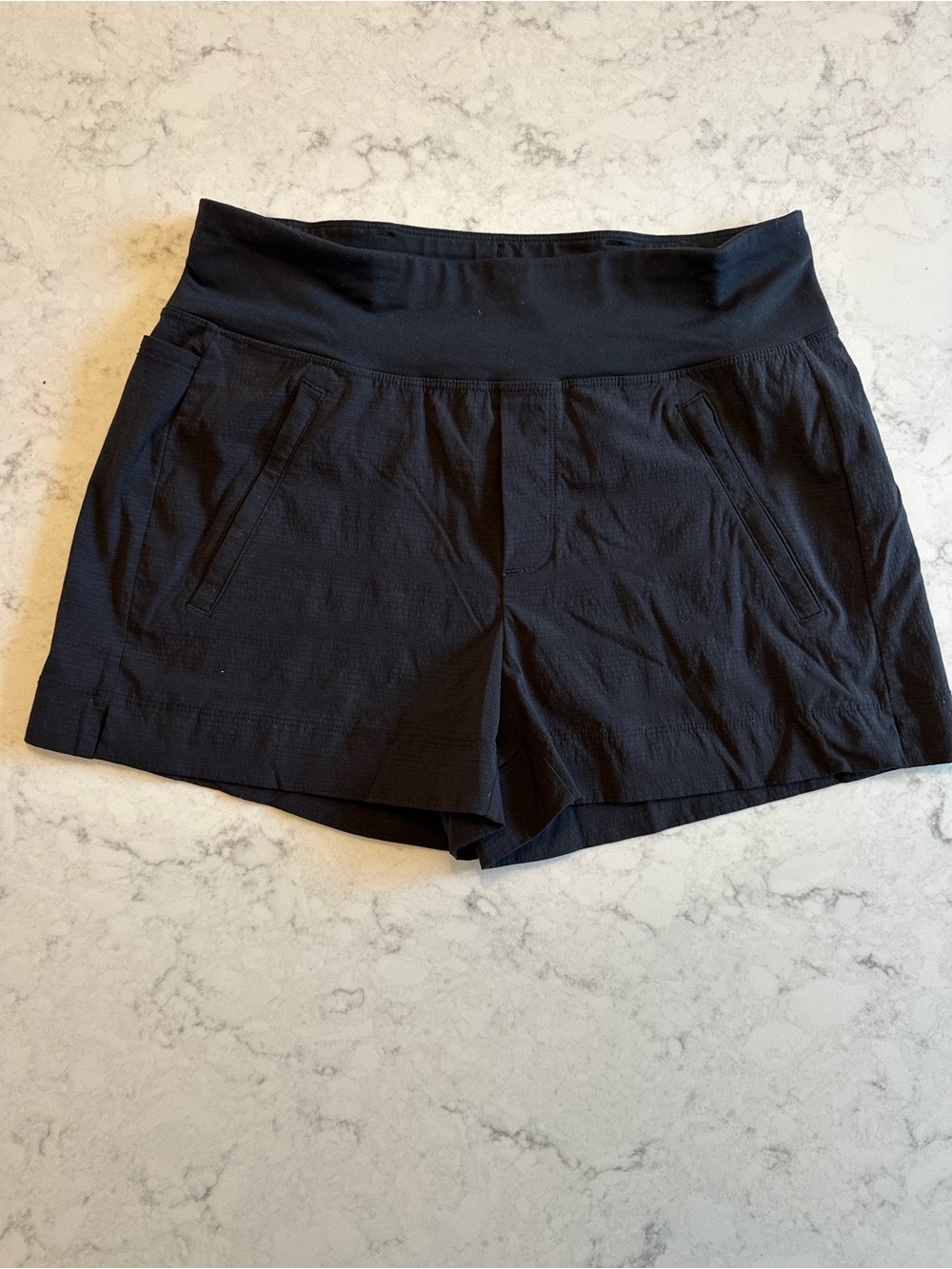 Athleta Black Women's Athletic Shorts with Side Pockets